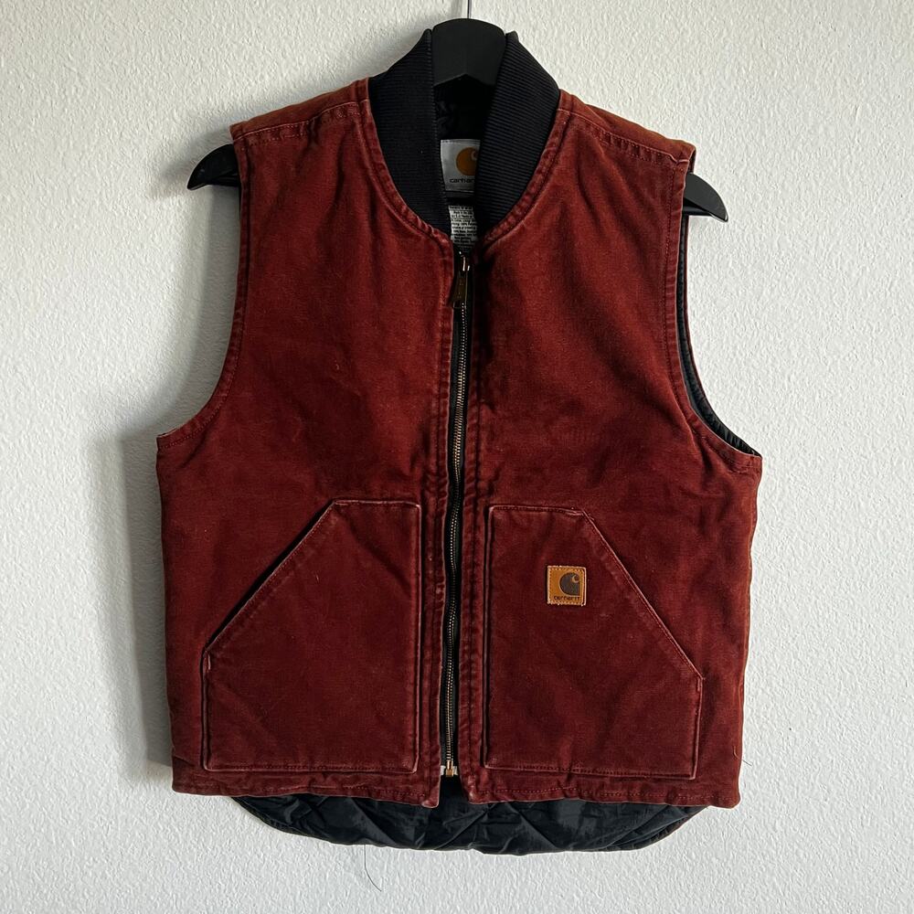 Carhartt V02 CLY red work wear vest